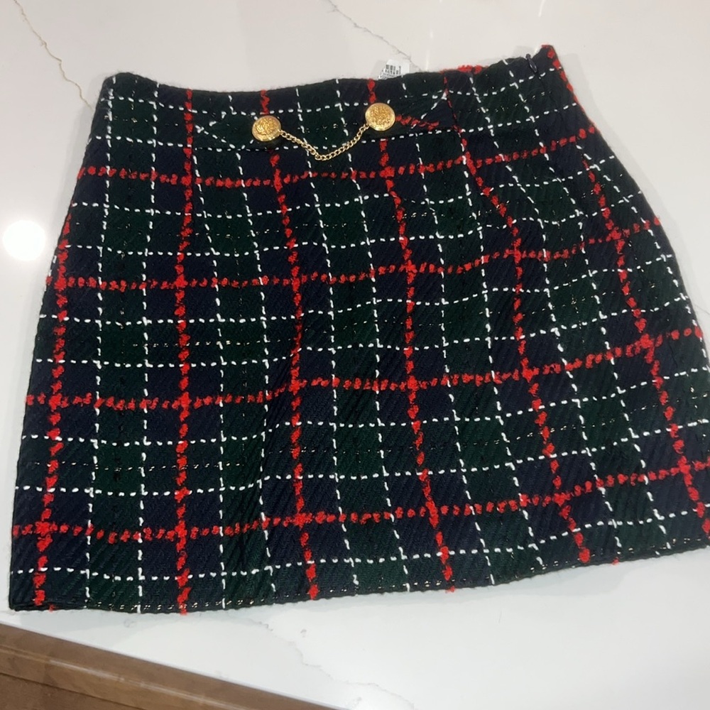 Zara skirt Size XS Tweed Quilted